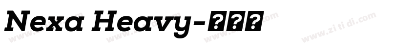 Nexa Heavy字体转换